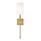 Z-Lite Camila 1 Light Wall Sconce, Rubbed Brass & White 811-1S-RB-WH - alternate 4